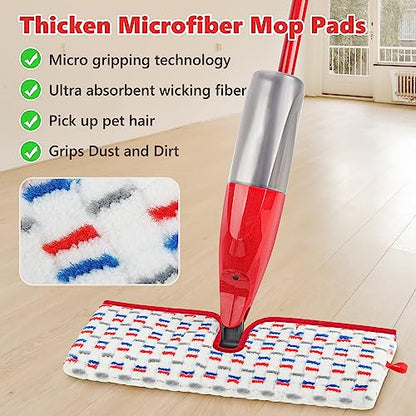 Microfiber Mop Pads Compatible with O-Cedar Promist MAX Spray Mop, Reusable Mop Refills Pads Mop Heads Replacement Thicken Microfiber Pads Wet Dry Pads Dual-Sides Use for Floor Cleaning(3 Pack) - size: 3 PACK