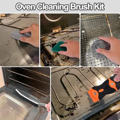 XANGNIER Heavy Duty Oven Cleaning Tools Kit,Oven Cleaner Brush Accessories