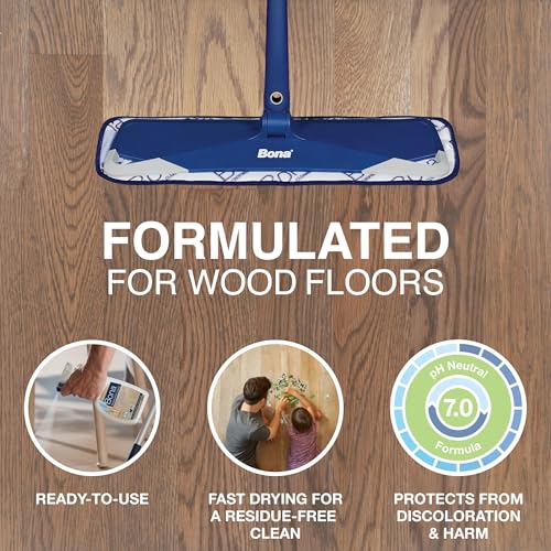 Bona® Hardwood Floor Cleaner Spray - 32 fl oz - Unscented - Includes Filled Bottle + Concentrate Refill for Hardwood Floor Cleaning - size: 32 Fl Oz (Pack of 1)