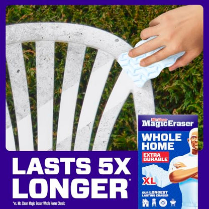 Mr. Clean Magic Eraser Sponge, All Purpose Cleaner, Long Lasting Cleaning Scrubber, Wall, Sneaker, Oven, Kitchen, Bathroom, Shower Cleaner, Cleaning Supplies, Whole Home Extra Durable XL, 8ct - size: 8 Count