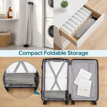 TOOLF 55 Inch Stainless Steel Collapsible Clothes Drying Rack - size: 55 inch new