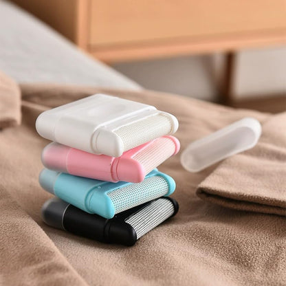 Hair Remover Lint Catcher Portable Fabric Dehairer for Effortless Pet Hair and Fuzz Removal from Clothes (Pink)