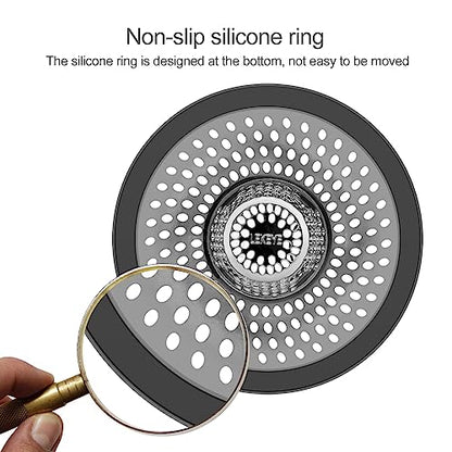 LEKEYE Shower Drain Hair Catcher | Bathtub Stopper/Strainer Stainless Steel Drain Protector - color: Stainless Steel