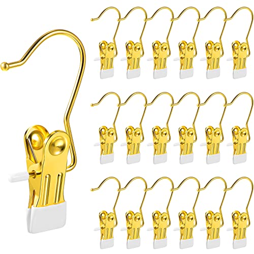 Hotop 20 Pieces Boot Hanger Clips Heavy Duty Closet Space Saving, Gold - color: Gold