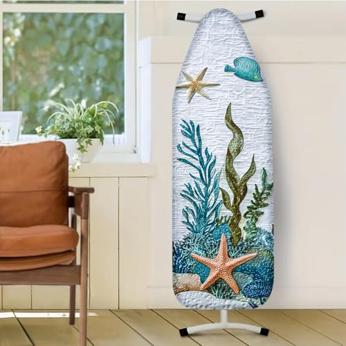 Nuxovilar Sea Creature Ironing Board Cover 15x54 Inches Polyester - color: Yye01850, size: 15×54 inch