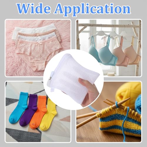 4PCS Small Mesh Laundry Bag Anti-Sticking Laundry Pods Bag with Zipper Portable Washing Machine Scent Beads Storage Lingerie Bags for Washing Laundry Pods and Scent Beads 4.7X5.5inch