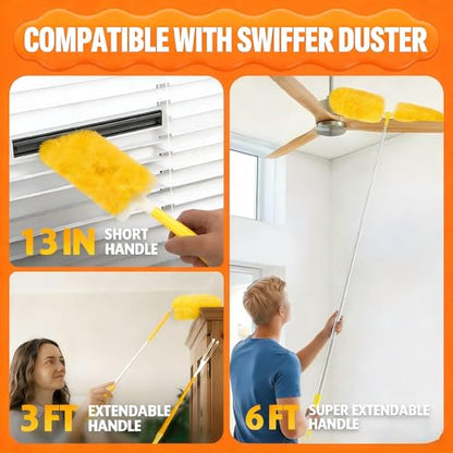 30 Count Heavy Duty Duster Refills for Swiffer, Multisurface 360° Dusters