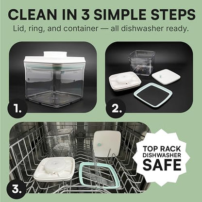Bop Top Airtight Food Storage Containers | Pop-Top Lid | 6 Cups / 50 Oz - color: Single: 50 oz