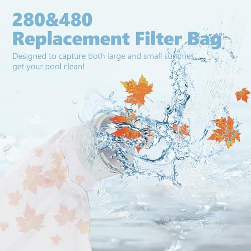 Funmit Pool Spa Zippered Bags Replacement for Polaris 280, 480 Pool Cleaner