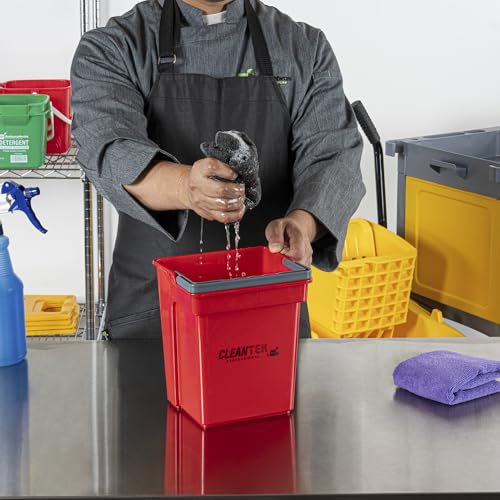 Restaurantware 4 qt Red Cleaning Bucket - color: Red, size: 4 Quarts