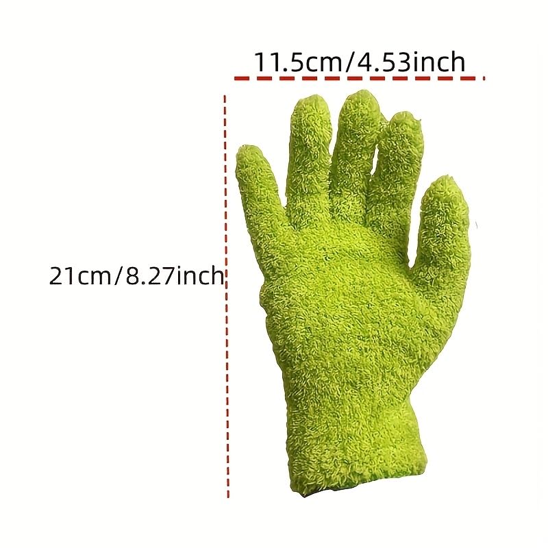 Dusting Gloves, Ambidextrous Washable Cleaning Gloves, Multipurpose for Home Car Plant Blind Hard-to-Reach Surface Indoor Outdoor Cleaning
