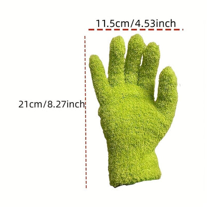 Dusting Gloves, Ambidextrous Washable Cleaning Gloves, Multipurpose for Home Car Plant Blind Hard-to-Reach Surface Indoor Outdoor Cleaning