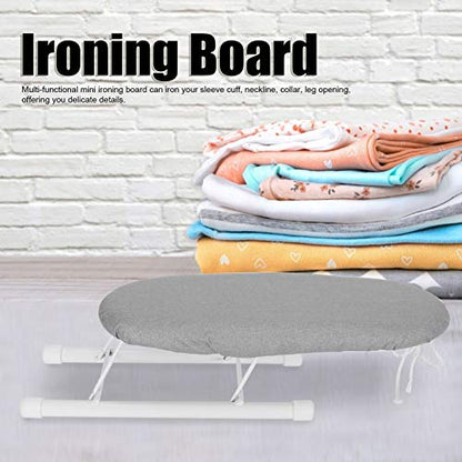 Portable Travel Ironing Board Compact Folding with Cotton Cover Heat Silver Cloth for Home Dorm Small 10 2 by 4 3 Inch
