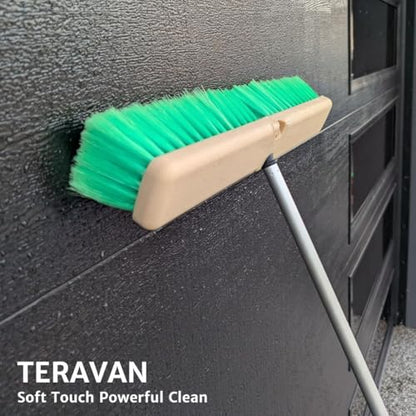 Teravan Green Flow Through Essential Flagged-End Brush Head, 18-Inch - size: 18 Inch
