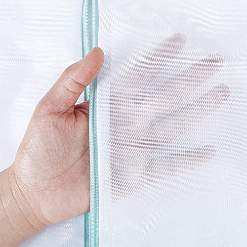 Tenn Well 2Pk 31x23" Delicates Bag Fine Mesh Oversize for Washing - color: White, size: L (31"x23")