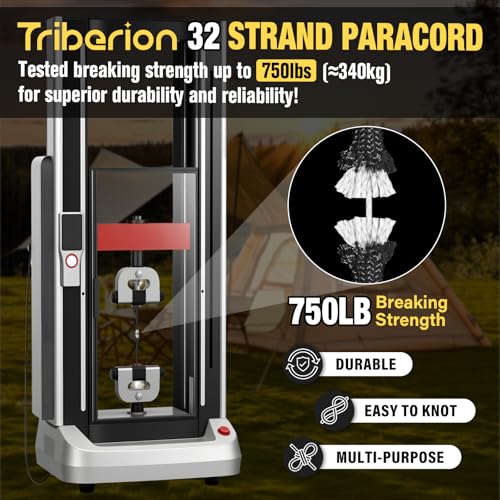 Paracord Rope 750 lb - 200ft 5/32" Parachute Cord 4MM 12-Strand para Cord - Heavy Duty Spool String for Survival,Camping Gear, Survival Bracelet, Clothesline - Black - color: Black, size: 200ft