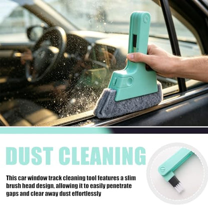 3PCS 4-in-1 Magic Window Track Cleaner Tool, Car Window Sill Cleaner Tool