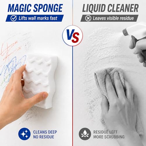 3X Density Magic Sponge Eraser, 20 Pack Cleaning Sponge for Kitchen & Bath
