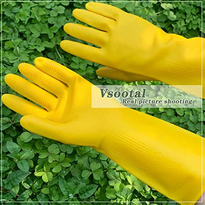 Household Cleaning Gloves, Dishwashing Gloves for Kitchen, 8 Pairs - size: Large (Pack of 8)