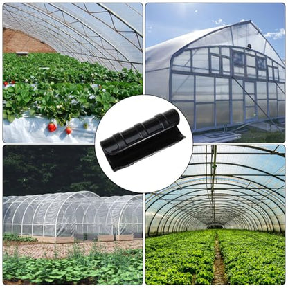 80PCS 3/4 inch Greenhouse Clips Black Greenhouse Clamps - color: Black