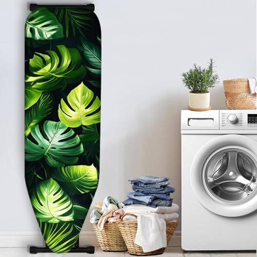 Nuxovilar Green Monstera Leaves Ironing Board Cover 15x54 Polyester - color: Yfw03643, size: 15×54 inch