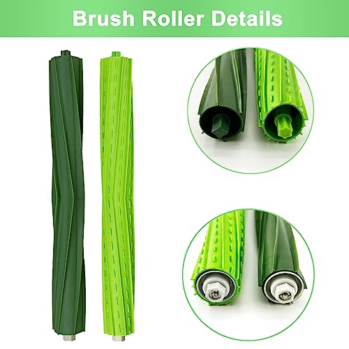 9 Pack Roomba s9 Replacement Parts Compatible for iRobot Roomba s9+ (9550) S9 (9150) Robot Vacuum Cleaner, 1 Set Rubber Brush,4 Filters,4 Side Brushes
