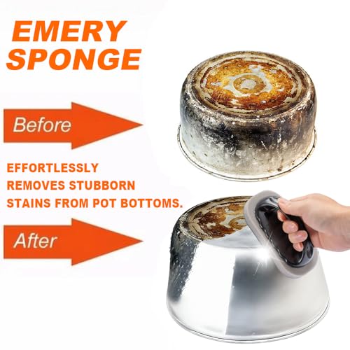 Magic Carborundum Sponge Pot Cleaner Scouring Pad Heavy Duty