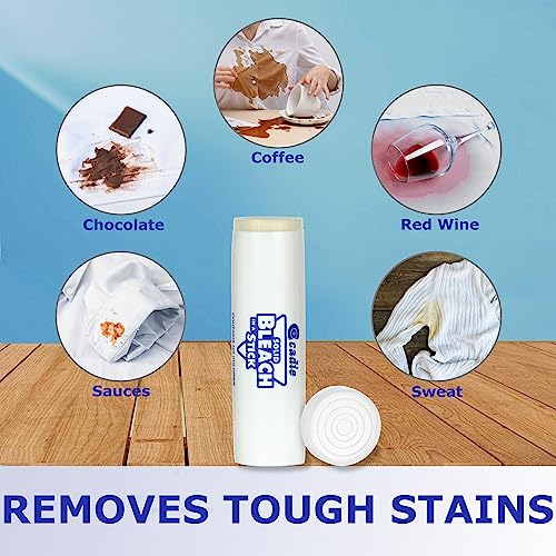 Solid Bleach in a Stick - Concentrated and Natural Stain Remover Solution for White Clothing - Pocket Bleaching Tube for Dirty Spots | Household and Travel Cleaner Essentials | By Cadie 1 Pack - size: 1 Count (Pack of 1)
