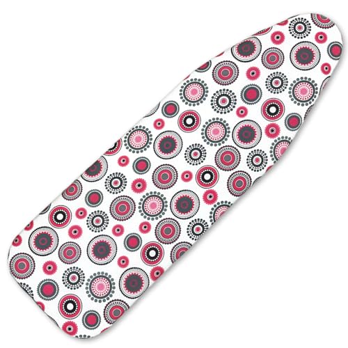 Ironing Board Cover and Pad,12x36In Sewn-in Thick Feltpads - color: 12x36in-red Circle