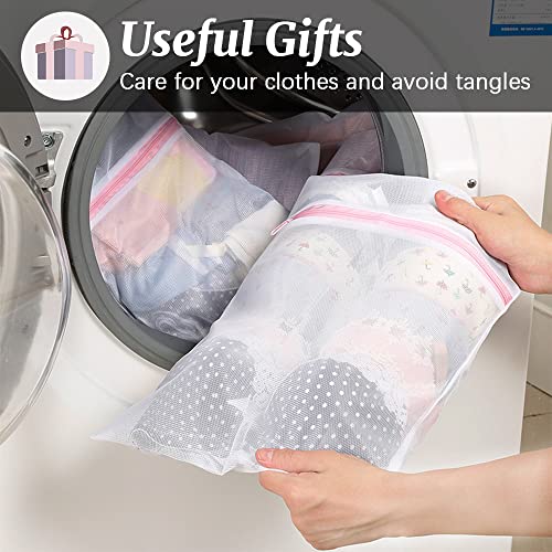 4 Pcs Mesh Pop Up Laundry Hamper with Carry Handles 4 Wash Bags - color: 2 Black+2 Navy Blue