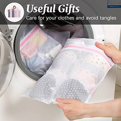 4 Pcs Mesh Pop Up Laundry Hamper with Carry Handles 4 Wash Bags - color: 2 Black+2 Navy Blue