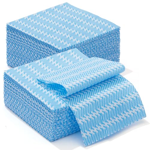 Handi Wipes Reusable Cloths Disposable Cleaning Towels Kitchen Dry Wipes Reusable Dish Towel Dish Cloths Dry Fast Multi-Purpose Heavy Duty Towels, Thick and Absorbnet 80 Count/Pack, Blue - color: Blue, 80 Pcs