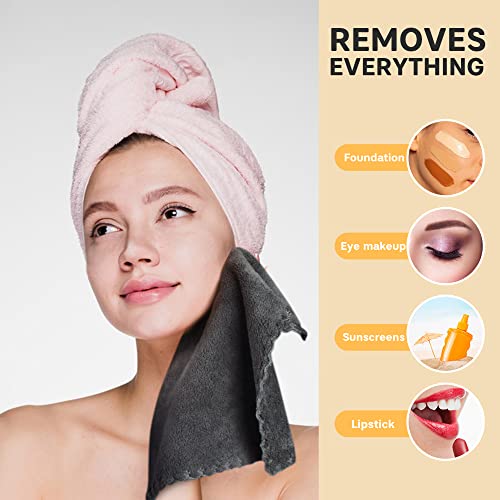 SUNLAND Microfiber Face Cloth 12inchx12inch 12 Pack Darkgrey - color: Dark Grey - 12x12, size: 2 Count (Pack of 6)
