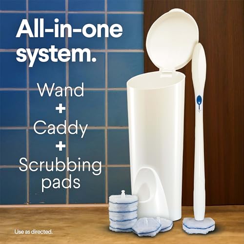 Clorox ToiletWand Toilet Cleaning Starter Kit, 1 Kit with 6 Refill Heads - size: 1 Count (Pack of 1)