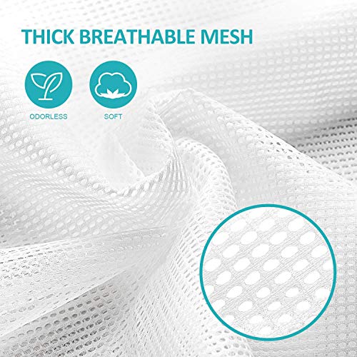 Laundry Bags, Mesh Heavy Duty 24" x 36" with Drawstring Closure, 3-Pack, Black - color: Black-3Pack