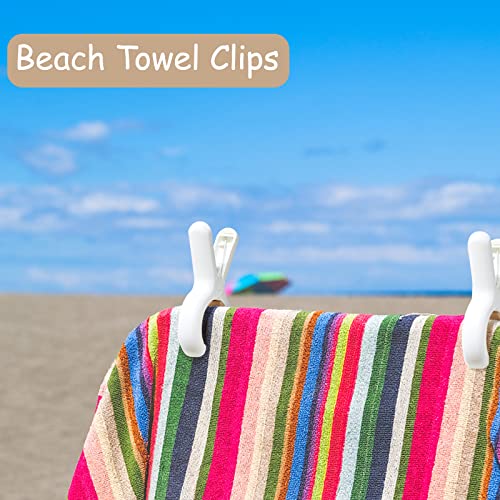 24 Pack Plastic Clothes Pins with Strong Anti-Rust Springs,Heavy Duty Beach Towel Clips,Laundry Clothespins to Keep Your Towel, Clothes, Blankets to Dry on Clothesline and Hanging Rack - color: 24 Pack