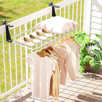 Tangkula Portable Clothes Drying Rack for Indoor & Outdoor Use(Large) - size: Large