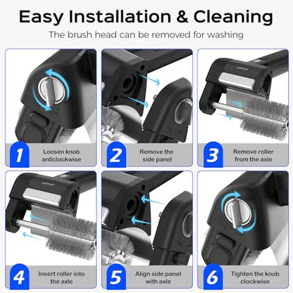 Electric Grill Brush, Grill Cleaner with LED Light, with 800 RPM Motor, Heavy Duty Grill Cleaning Tool, Personalized Grill Gift s for Dad