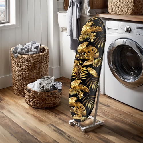 HOMETITUTE Geometric Pastel Ironing Board Cover Stretch Fabric with Elasticity Velcro Fastening Abstract Triangle Pattern Ironing Board Cover 15x54 Inches Home Decor - color: Y25811039jh
