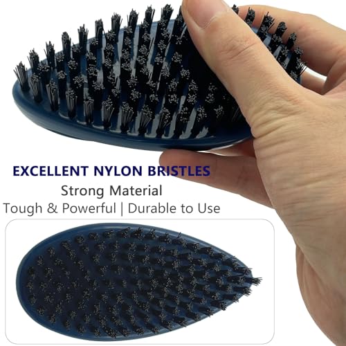 GKETN Small Scrub Brush with Nylon Bristles Heavy Duty Cleaning Brush - color: Deep Blue