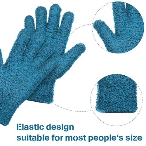 Patelai 2 Pairs Microfiber Gloves for Plants,Blue, Grass Green,X-Large - color: Blue, Grass Green, size: X-Large