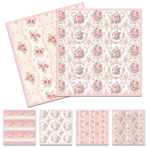 Pink Floral Swedish Dishcloths, Flower Swedish Dish Cloths