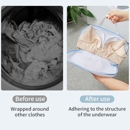 4 Pack Large Bra Washer Laundry Bags for Washing Machine,Mesh Laundry Bags for Bras,Be Suitable For Socks, Underwear, Gentle Wash And Durable Fabric - color: 4PCS