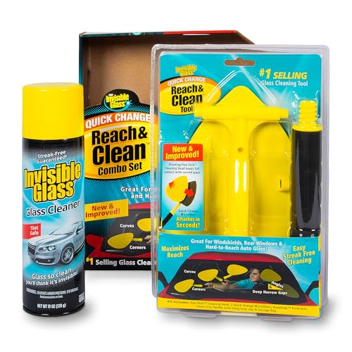 Invisible Glass Reach & Clean Windshield Cleaner Tool Kit, Aerosol, 99031 - size: 19 Ounce (Pack of 1), style: Aerosol
