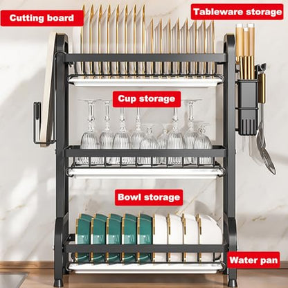 Dish Drying Rack,Dish Racks Drainer,Keep Kitchen Sink Shlef Organized