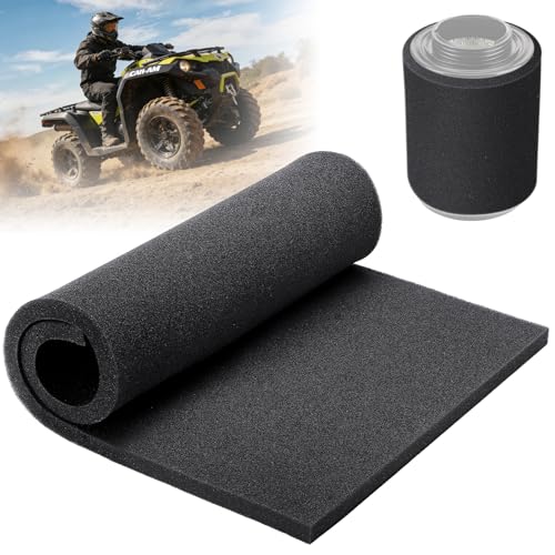 Air Filter Foam Sheet, Washable & Reusable 60 PPI Coarse Polyurethane Foam - color: Black