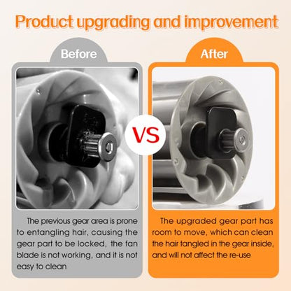 Upgraded Vacuum Pet Hair Power Brush Tool Attachment Compatible With Shark LA300 LA301 LA502 LA492 LA802 LA742 NV151 NV750 NV650 HV300 HV320 HV322 LA500 Vacuum Replacement Parts Black