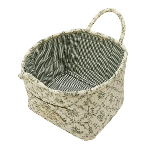 Boho Fabric Storage Basket, Large Capacity Laundry Basket, 12.2'' x 10.23'' x 10.23'' Collapsible Laundry Hamper with Easy Carry Handles (B Multi-Color 3, L) - color: B Multi-Color 3