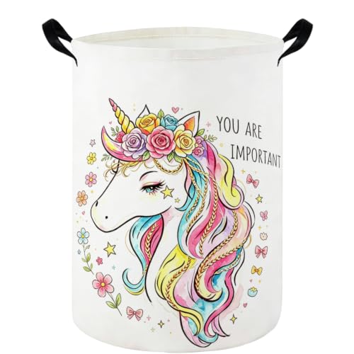 Unicorn hamper,Laundry Basket,Waterproof foldable laundry basket for Room,Cute Room Decor(Unicorn) - color: Unicorn