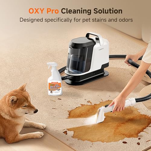 Uwant 18Kpa Carpet Cleaner Machine with Pet Pro Cleaner&Tools Set of 1 - color: White-Cappuccino